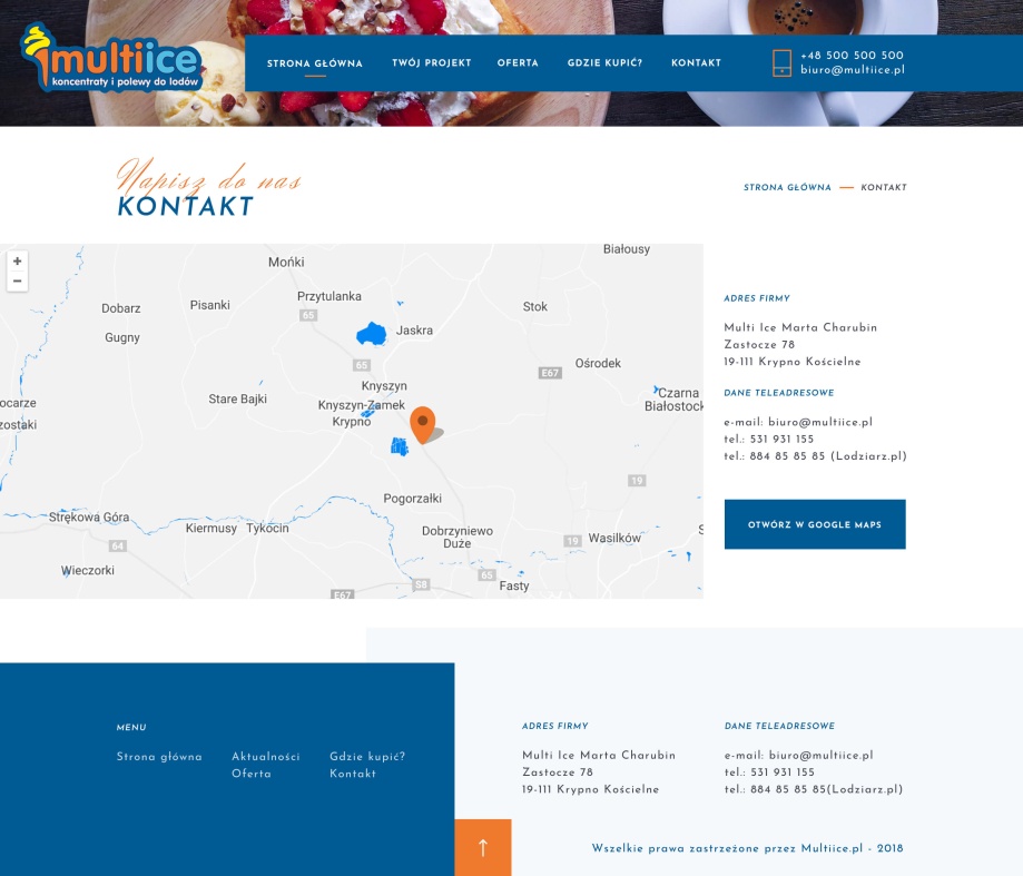 Zrzut ekranu z tabletu