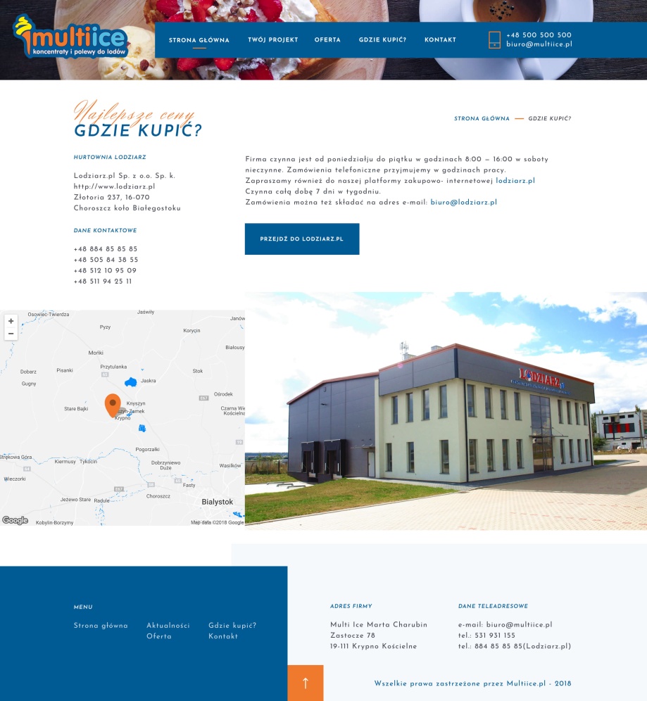 Zrzut ekranu z tabletu