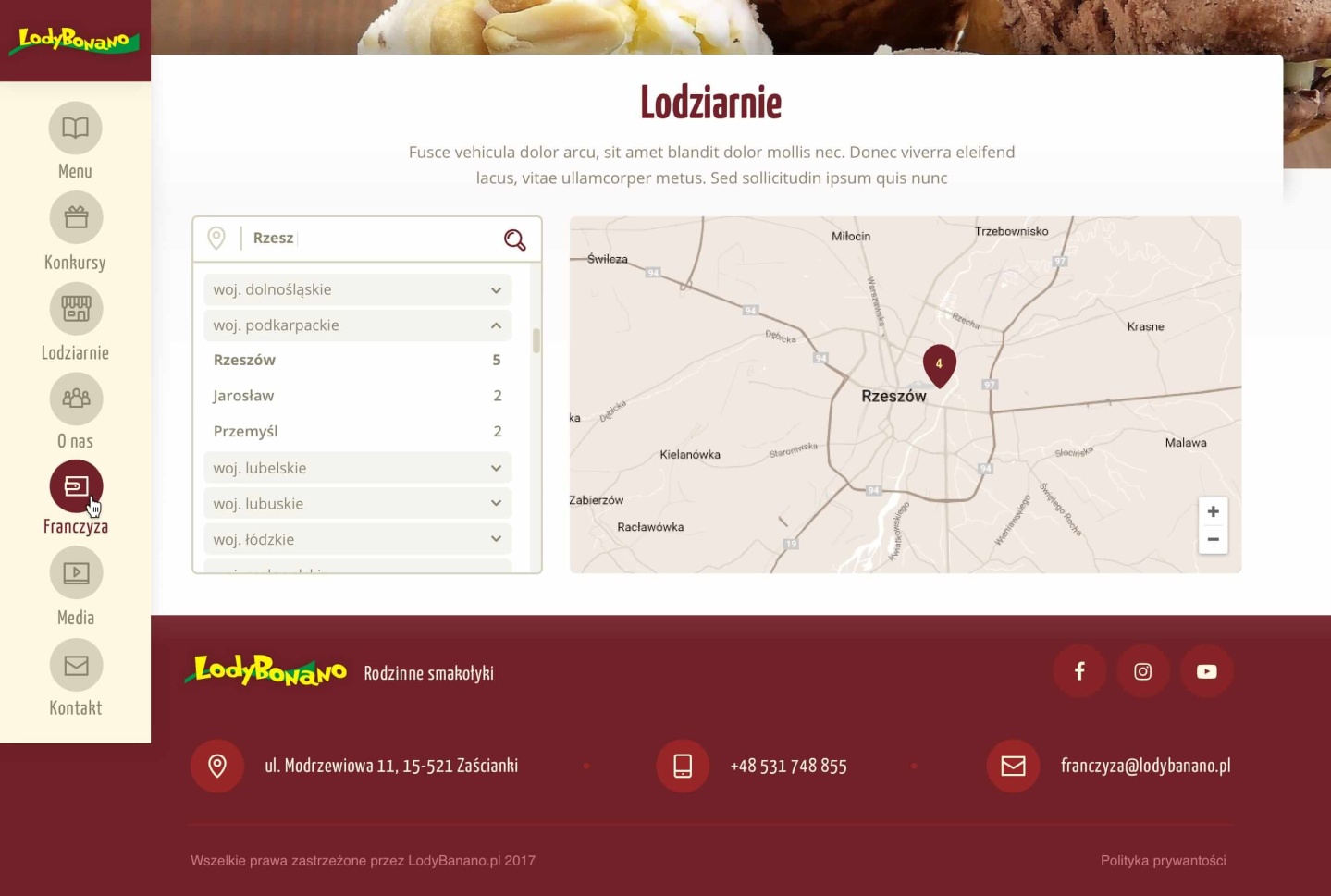 Zrzut ekranu z tabletu