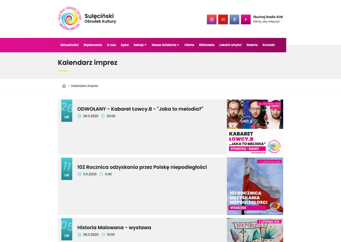 Zrzut ekranu z tabletu